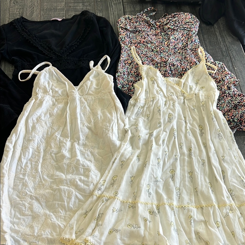 LOT OF 4 beach dresses /cover ups